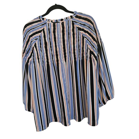 A.N.A Blouse – Size XXL – Multicolor Striped Lightweight - Boho Relaxed Fit - Picture 2 of 6